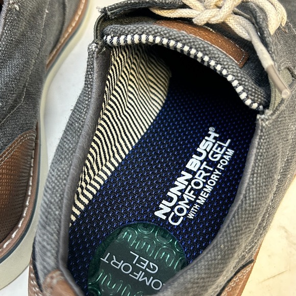 Nunn Bush Barklay Canvas‎ Oxford Shoes Sneakers Men's 11 Comfort Gel Round Toe - Picture 4 of 9